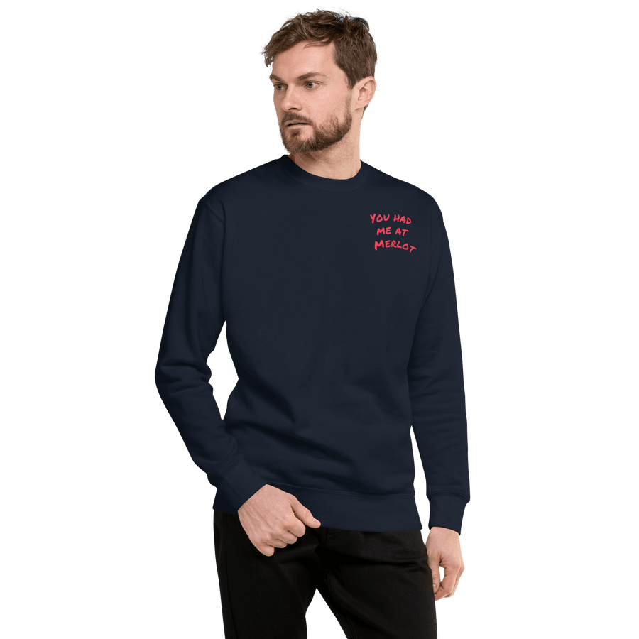 Res Fortes Navy Blazer / S You had me at Merlot | Unisex Premium Sweatshirt/Jumpers