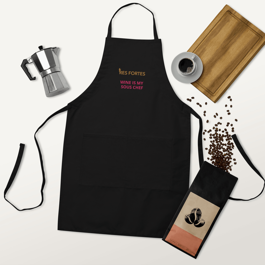 Res Fortes Wine is my sous chef | Res Fortes Embroidered Apron