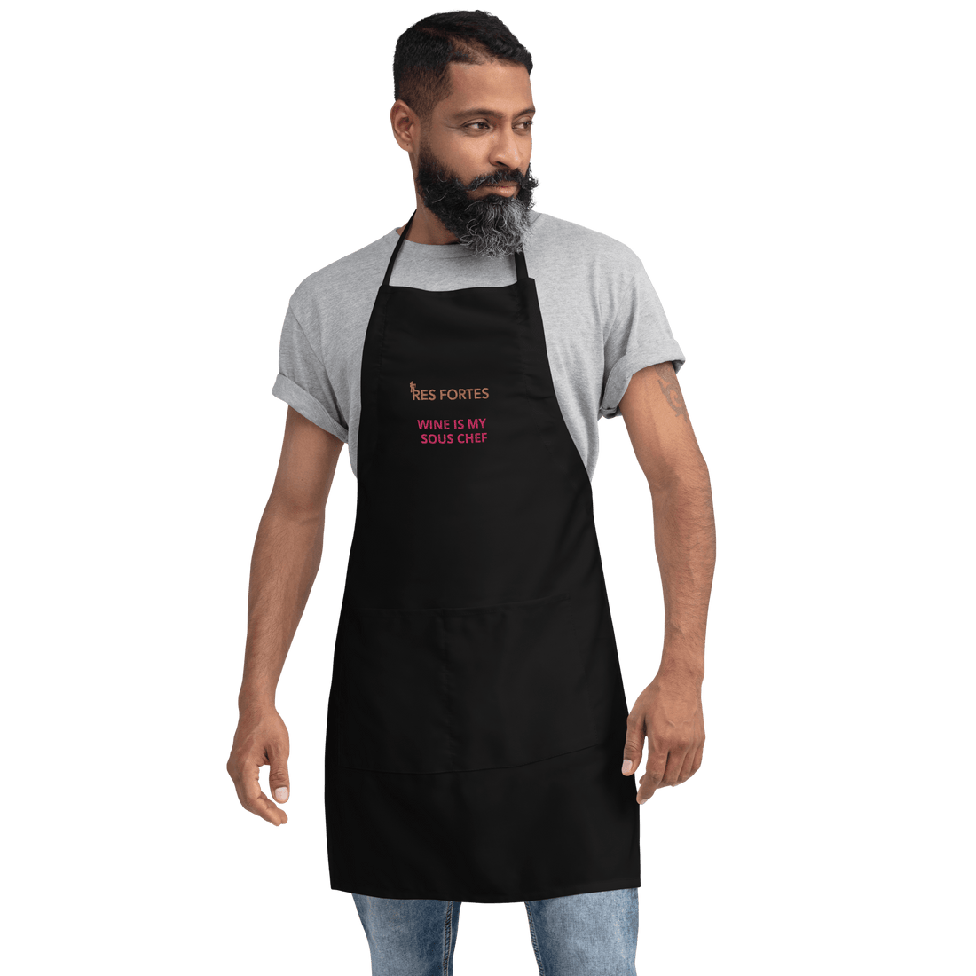 Res Fortes Wine is my sous chef | Res Fortes Embroidered Apron