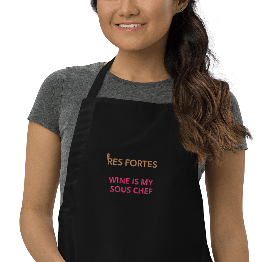 Res Fortes Wine is my sous chef | Res Fortes Embroidered Apron