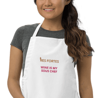 Res Fortes Wine is my sous chef | Res Fortes Embroidered Apron